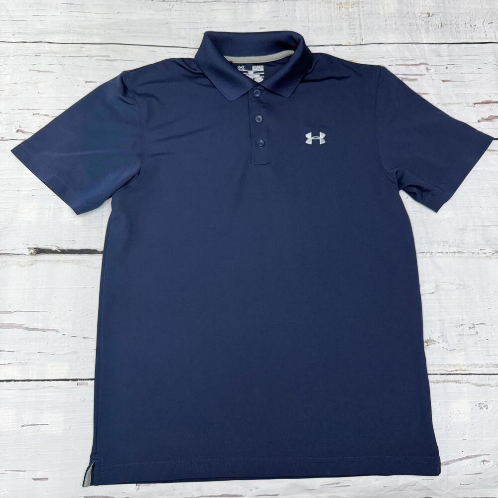 Under Armour HeatGear Polo Performance Navy Small Athleisure